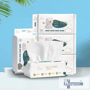 Очищающие салфетки для лица, 120 штук, плоское плетение, 200x200 мм